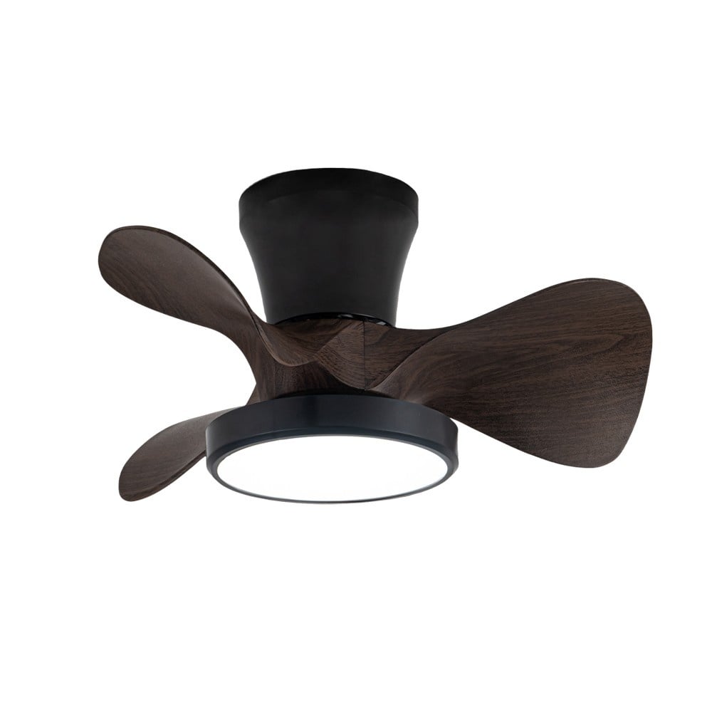 CristalRecord Plafondventilator Moll Mini Ã 56 cm hout zwart