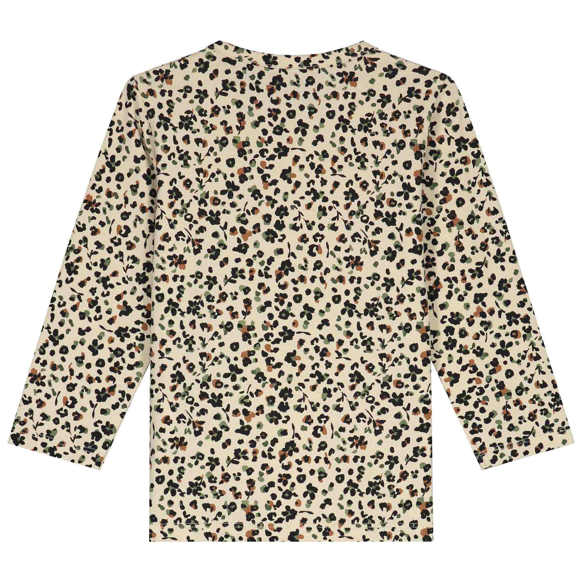 Prénatal peuter shirt lange mouwen all over print beige