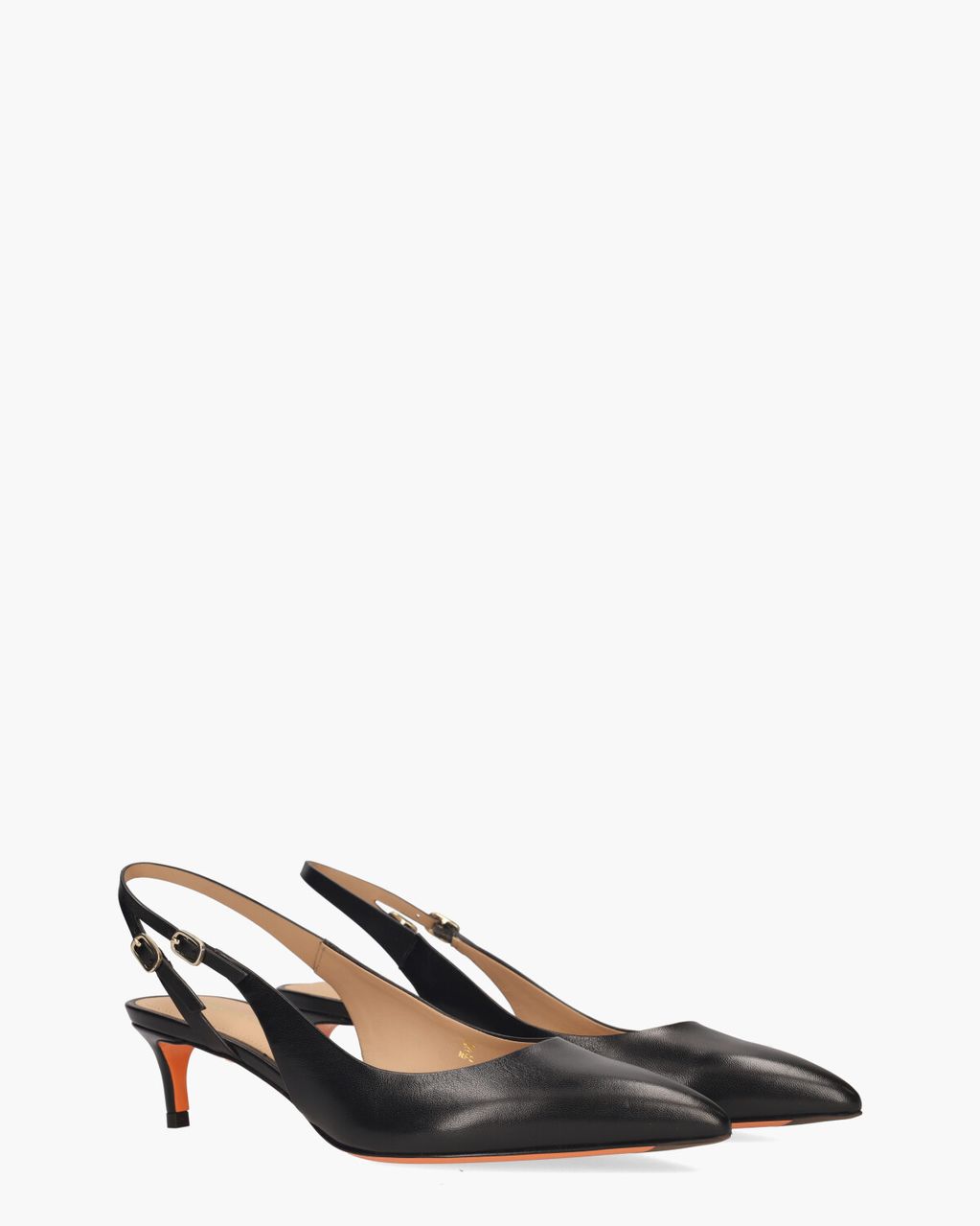 Santoni 71407 Zwart Dames Slingbackpumps