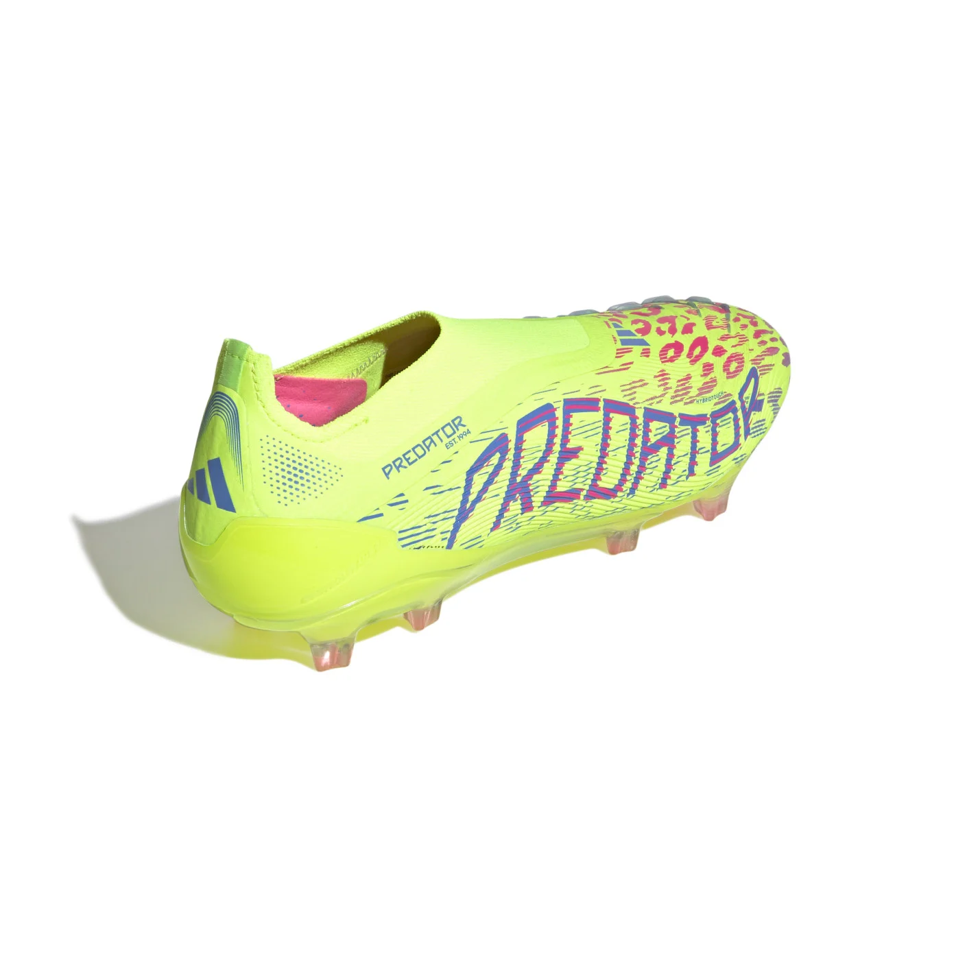 Adidas Predator Elite Veterloze Gras Voetbalschoenen (FG) Neongeel Blauw Roze