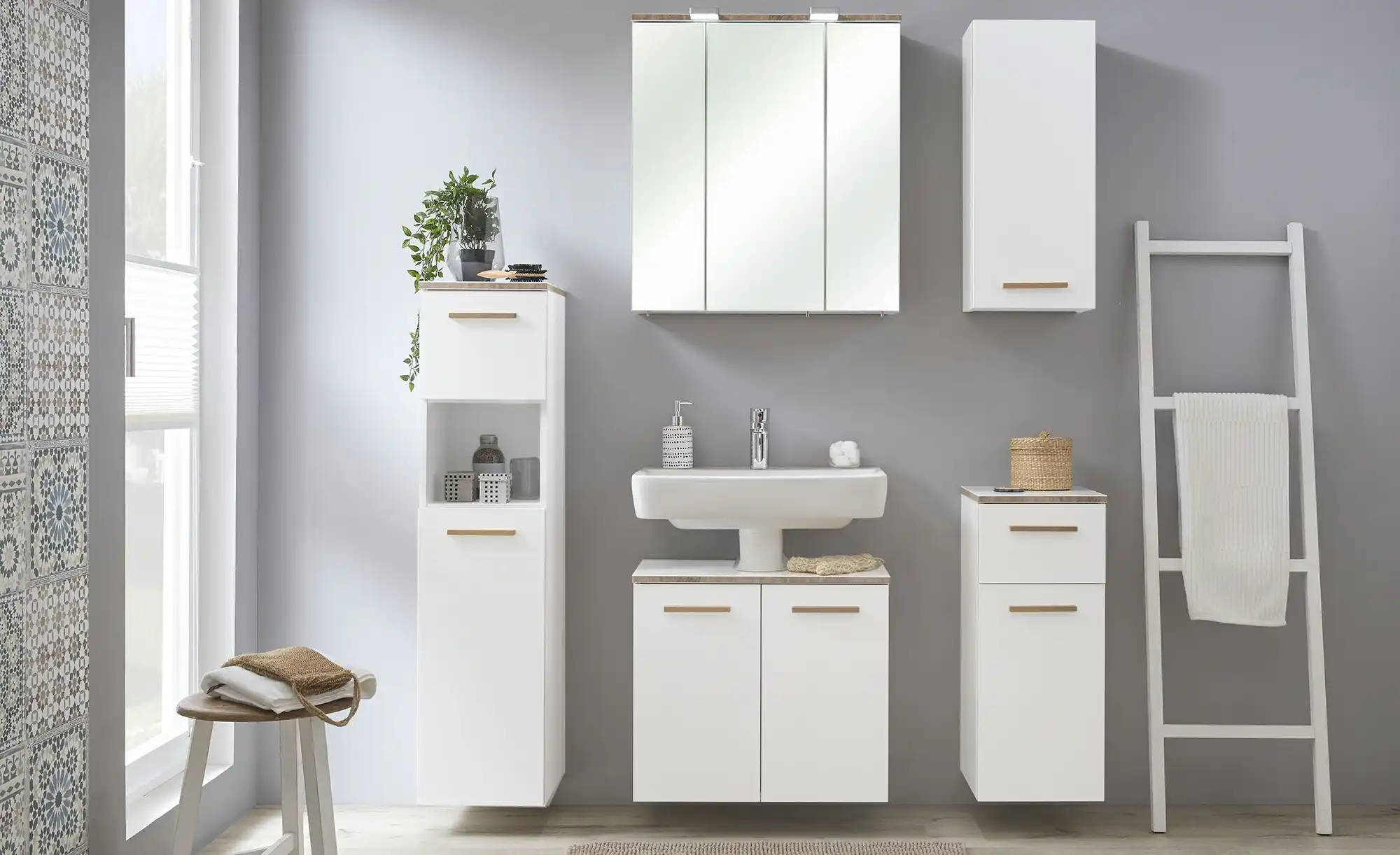 calmo2go Waschbeckenunterschrank Arianasee