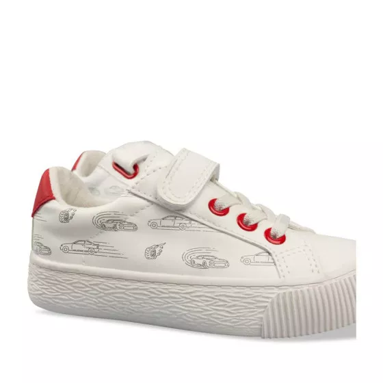 Baskets BLANC CHARLIE & FRIENDS