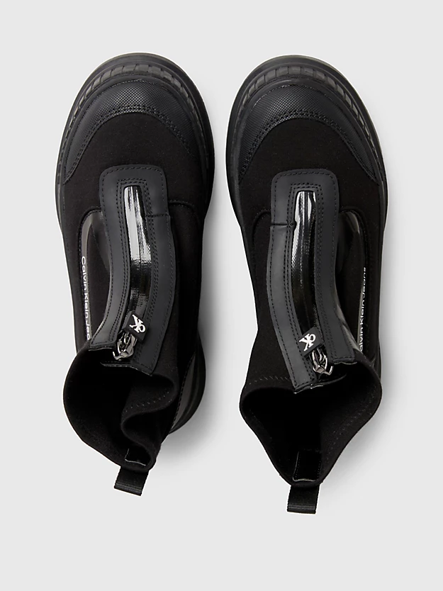 Botas infantis com zíper frontal