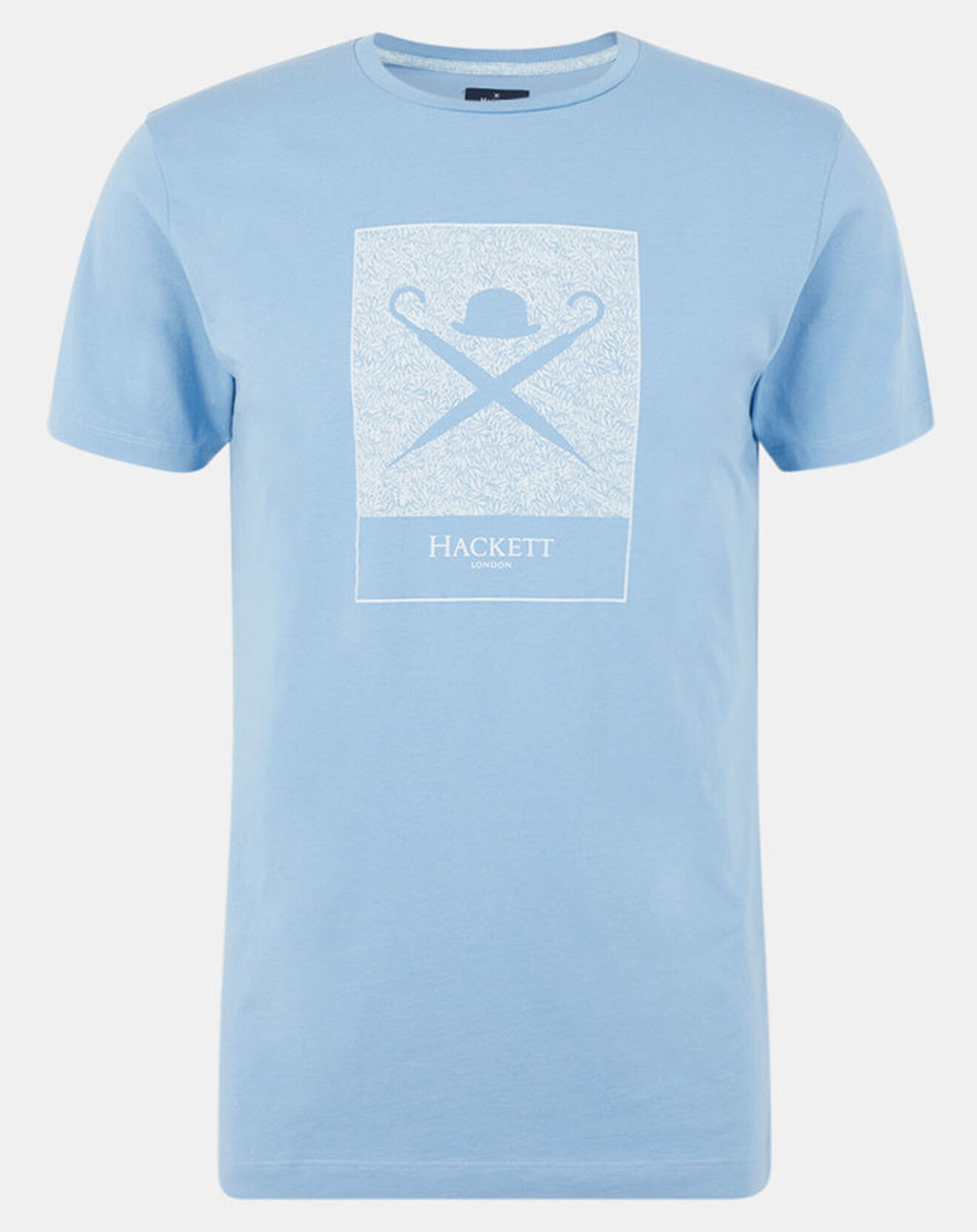 Hackett London T-Shirt Print Body bleu ciel