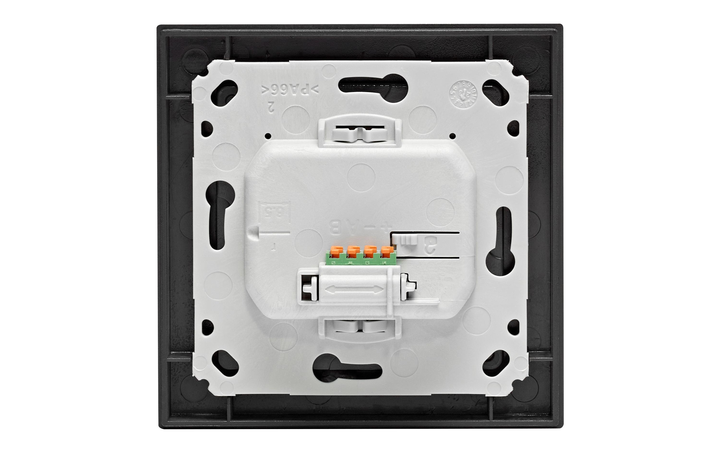 Smart Home Wired Temperatur- und LuftfeuchtigkeitssensorZur Regelung und Messung der Raumtemperatur sowie Ermittlung der Luftfeuchtigkeit, mit Display