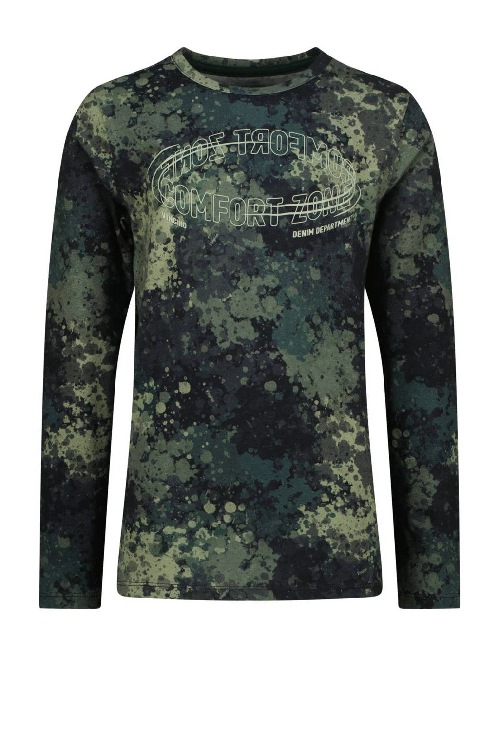 Vingino pyjama Woods met all over print donkergroen/groen