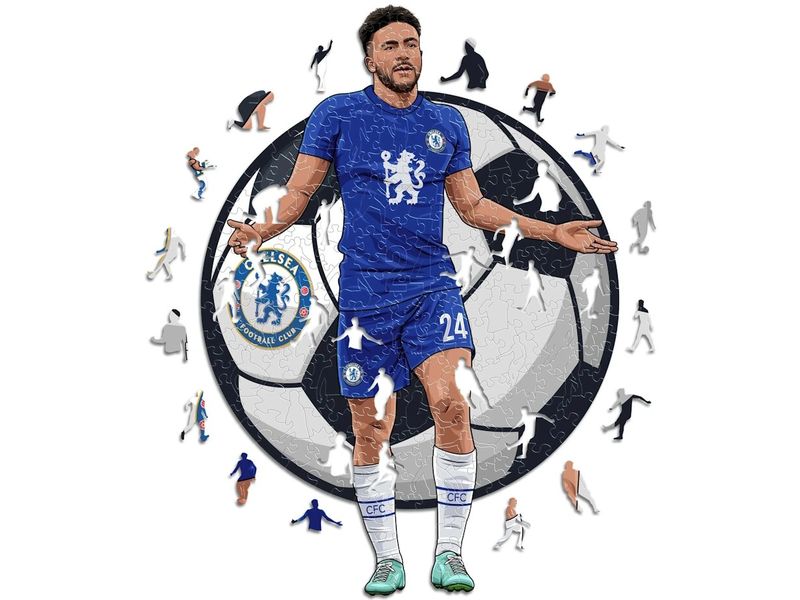 Iconic Puzzle Chelsea FC – Reece James Offizielles Holzpuzzle, Grösse M