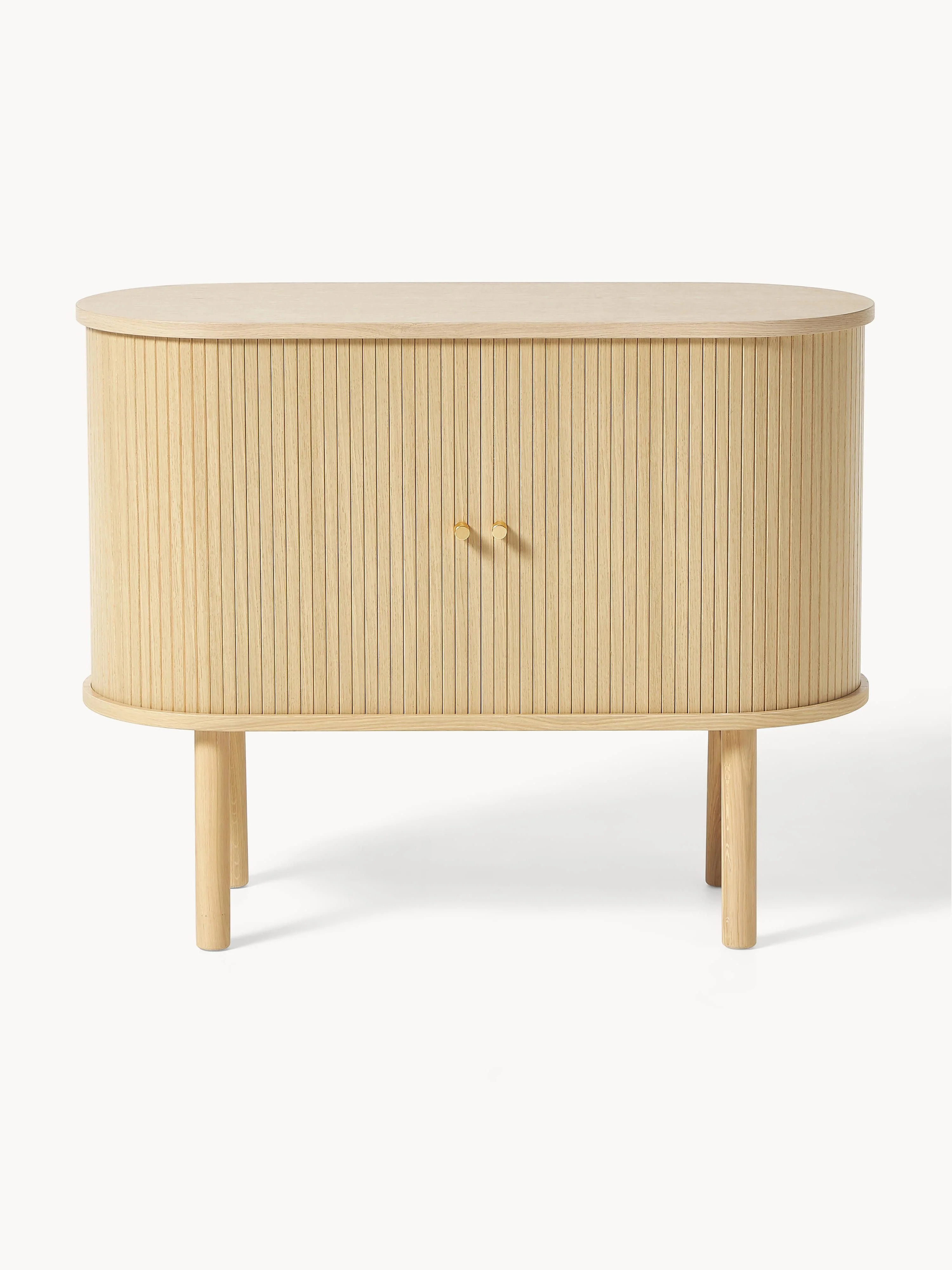 Kleine dressoir Calary met geribde voorzijde