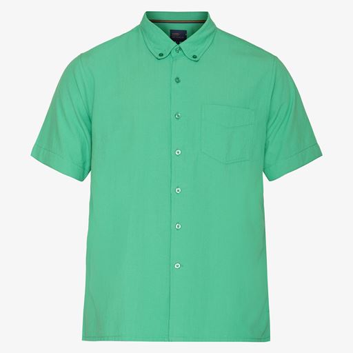 Signal Solid Seersucker Skjorte, Bottle Green, 3XL