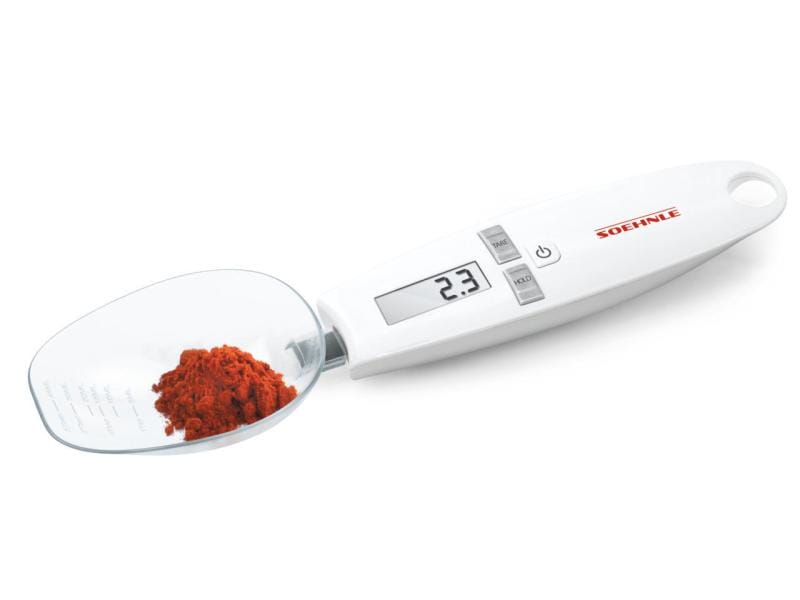 Soehnle Löffelwaage Cooking Star Weiss Küchenwaage für die Abmessung kleiner Mengen