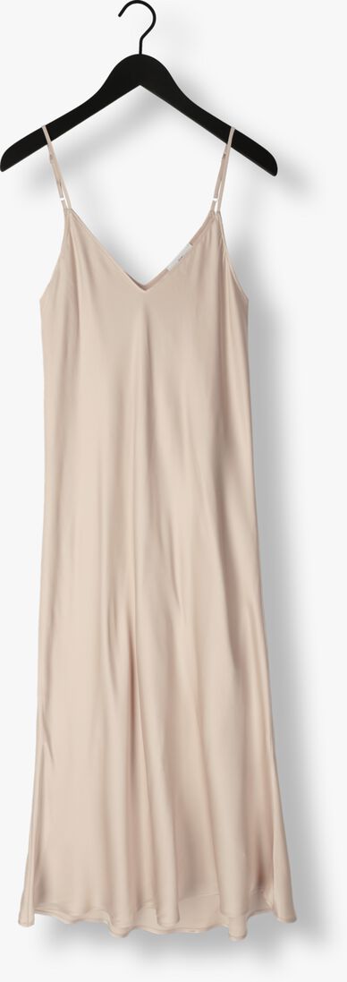 RESORT FINEST beige resort finest midi jurk slip dress