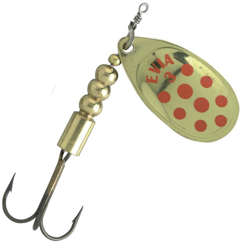 Cuiller Tournante Evia Coe Mod 12 - Or Points Rouges