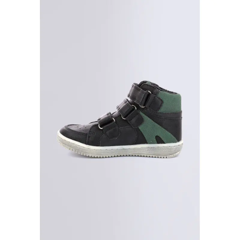 LOHAN NOIR VERT (20-27) SNEAKERS HAUTES Synthétique Garçon