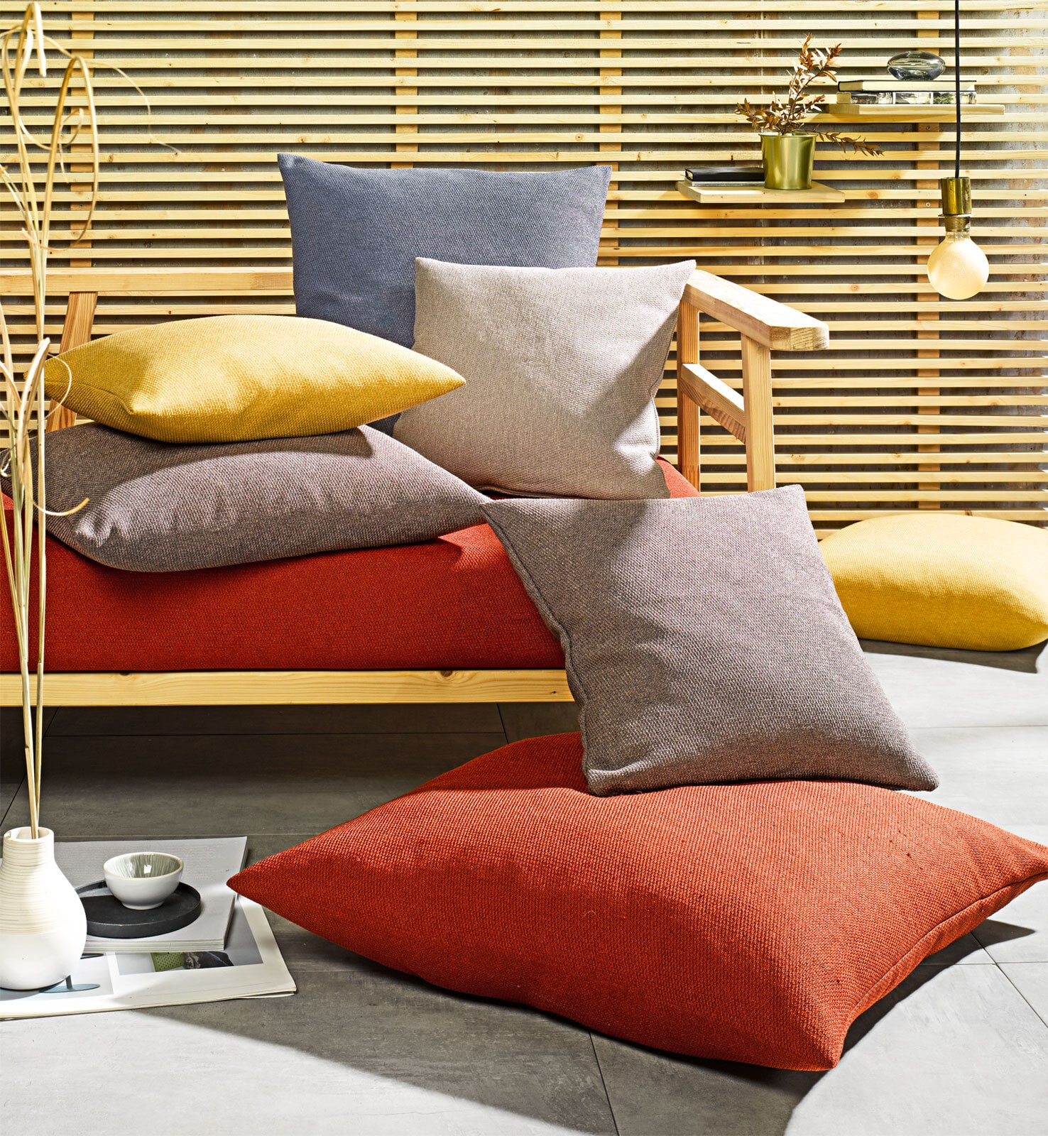 GÖZZE Kissenhülle FABRICIO 40 x 40 cm taupe