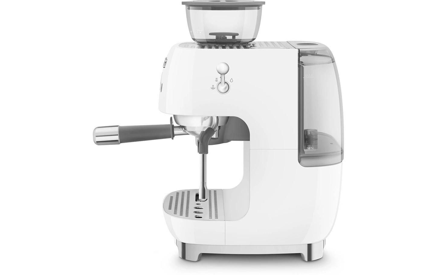 Siebträgermaschine 50's Style EGF03WHEU Weiss<br>Espresso Kaffeemaschine