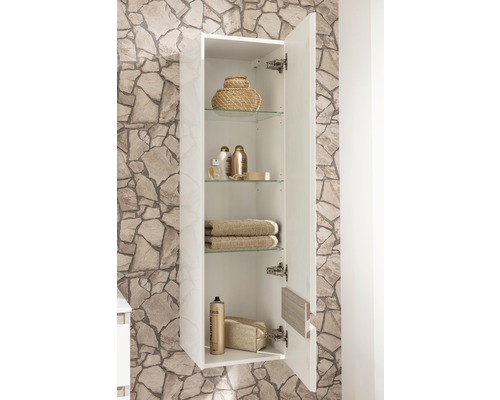 Mid-high kast Miami Vice wit 35 x 130,2 x 36 cm