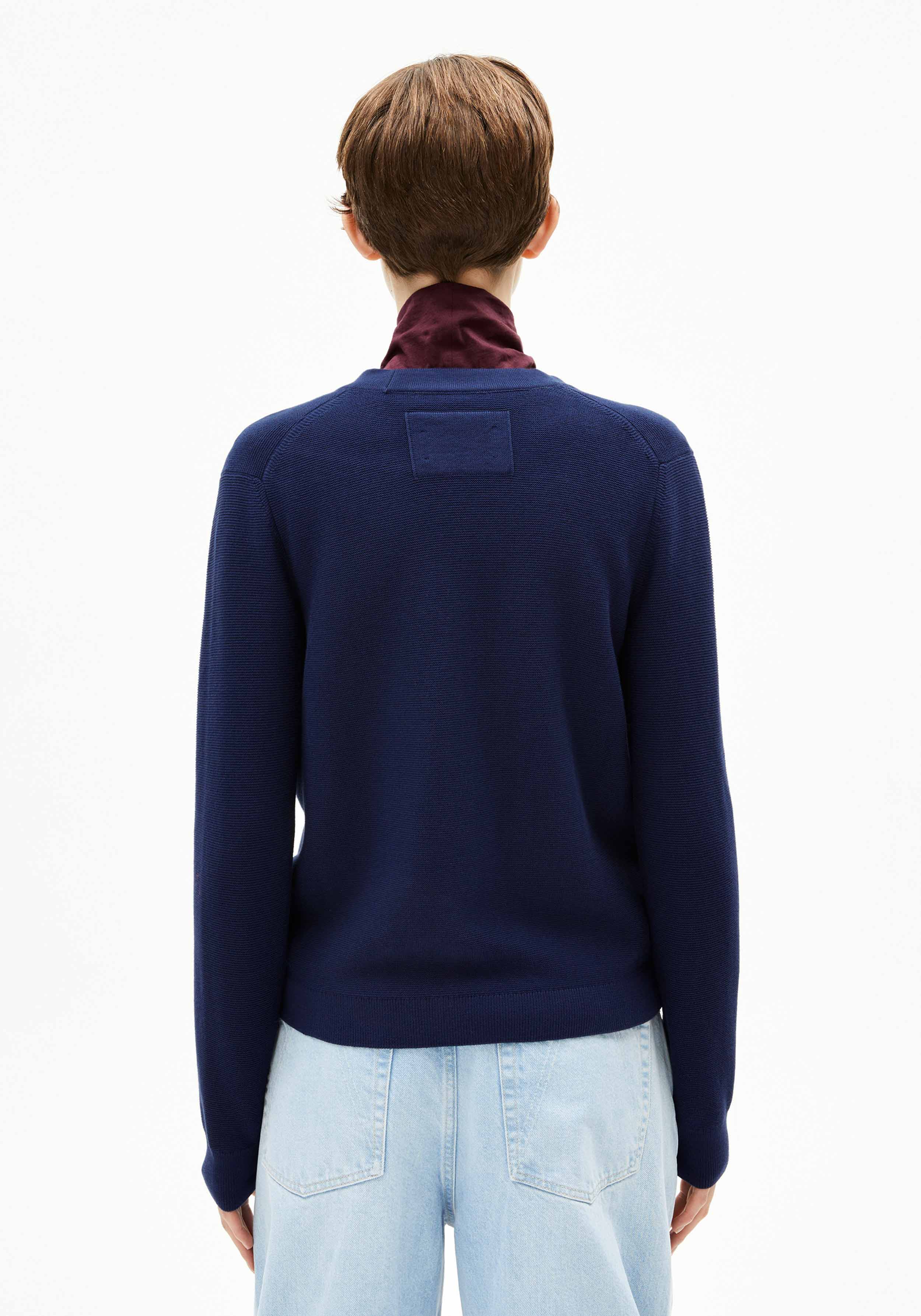Armedangels Strick-Cardigan Menaal Tinted Navy