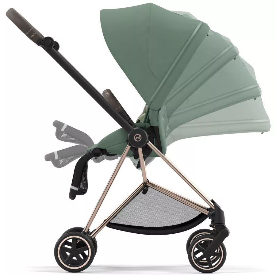 cybex PLATINUM Kombikinderwagen New Mios Rosegold Leaf Green