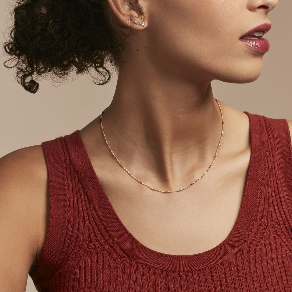 Collier Frans Plaqué Or