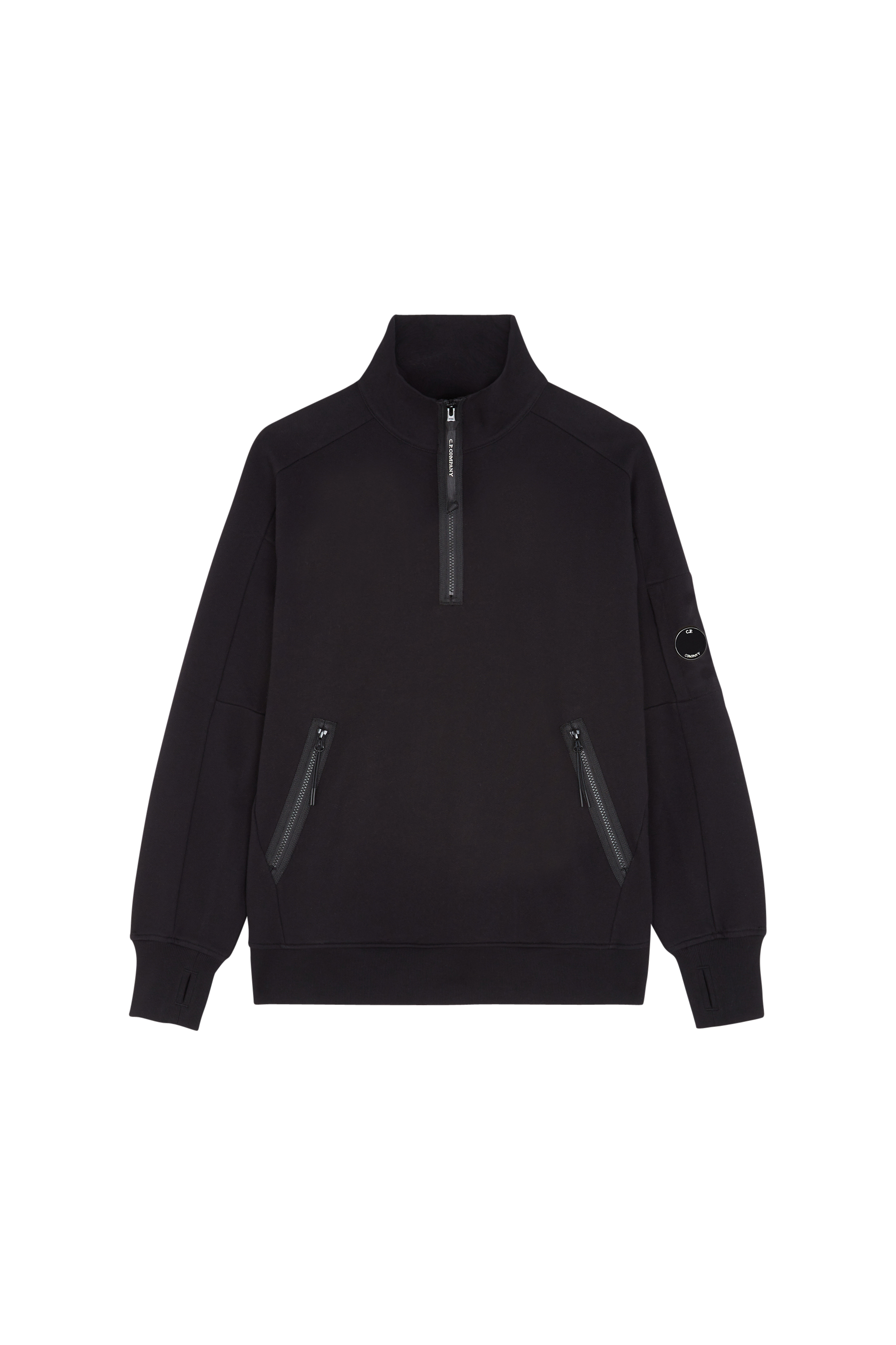 C.P. COMPANY Sweat DIAGONAL RAISED FLEECE Noir