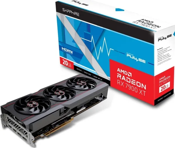 Sapphire Pulse Radeon RX 7900 XT - Grafikkort - Radeon RX 7900 XT - 20 GB GDDR6 - PCIe 4.0 x16 - 2 x DisplayPort, 2 x HDMI