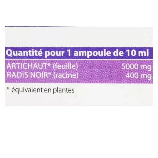 Juvamine Purificante-Desintoxicante Rabanete Preto Alcachofra 10 ampolas