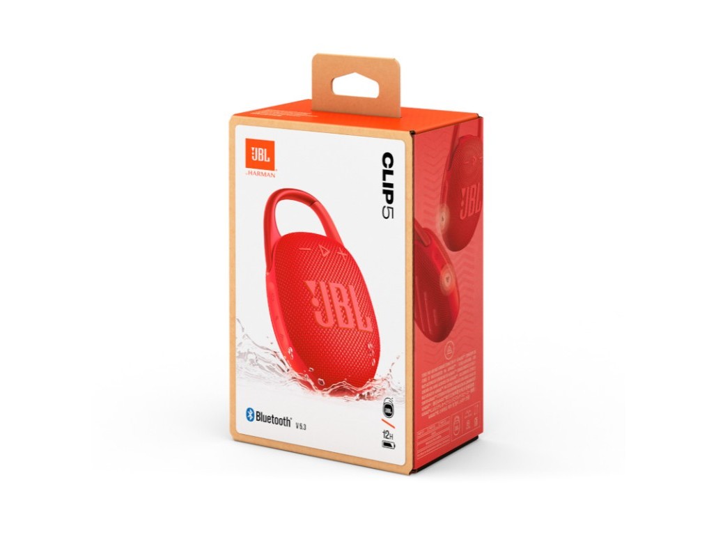 COLUNA PORTATIL JBL CLIP 5 VERMELHA