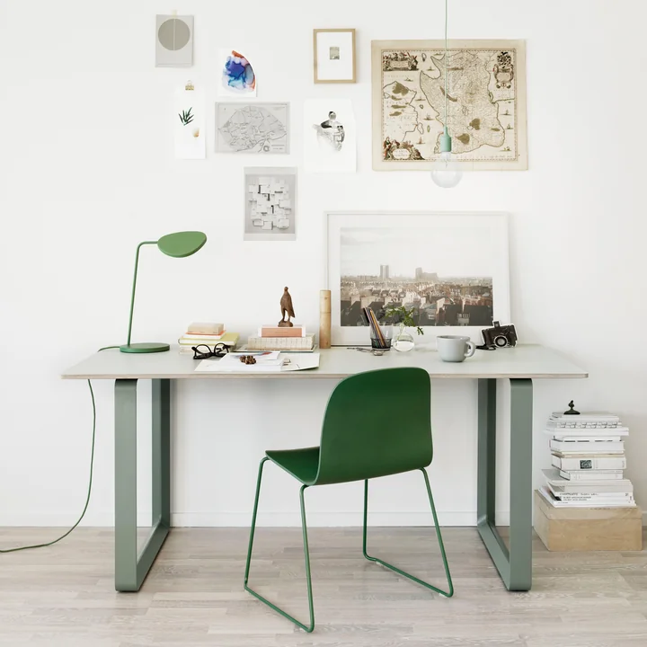 Muuto - 70/70 Esstisch, 225 x 90 cm, weiss (Laminat)