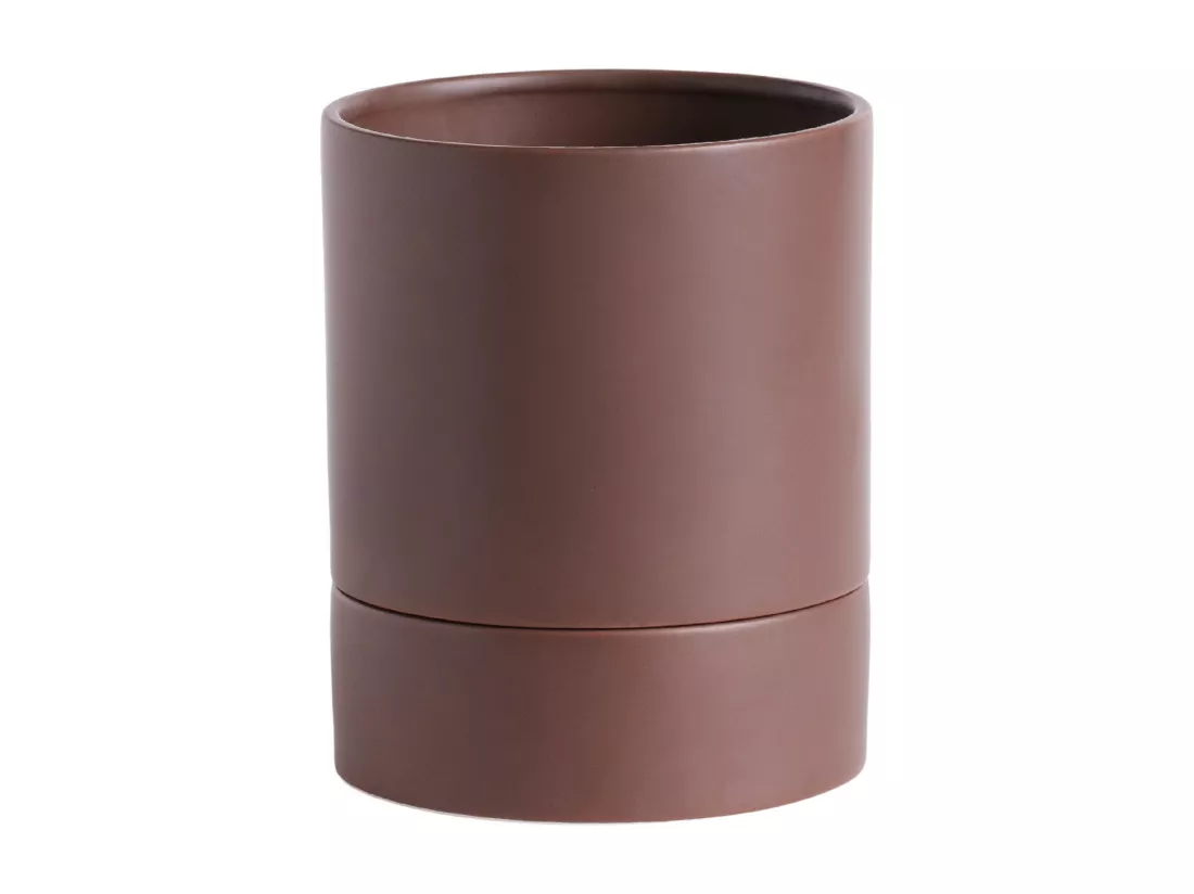 Pot De Fleurs Hannu Brun Moyen 16 x 14