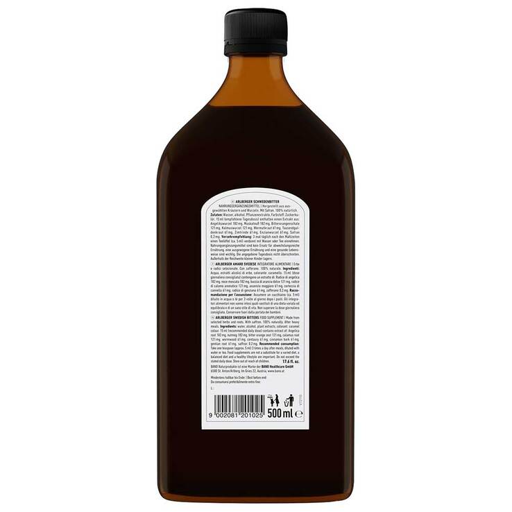 Schwedenbitter Arlberger Elixier, 500 ml