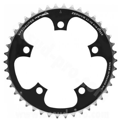 PLATEAU T.A CHINOOK 42 DENTS 104 ARGENT 4 BRANCHES (EXTERIEUR)