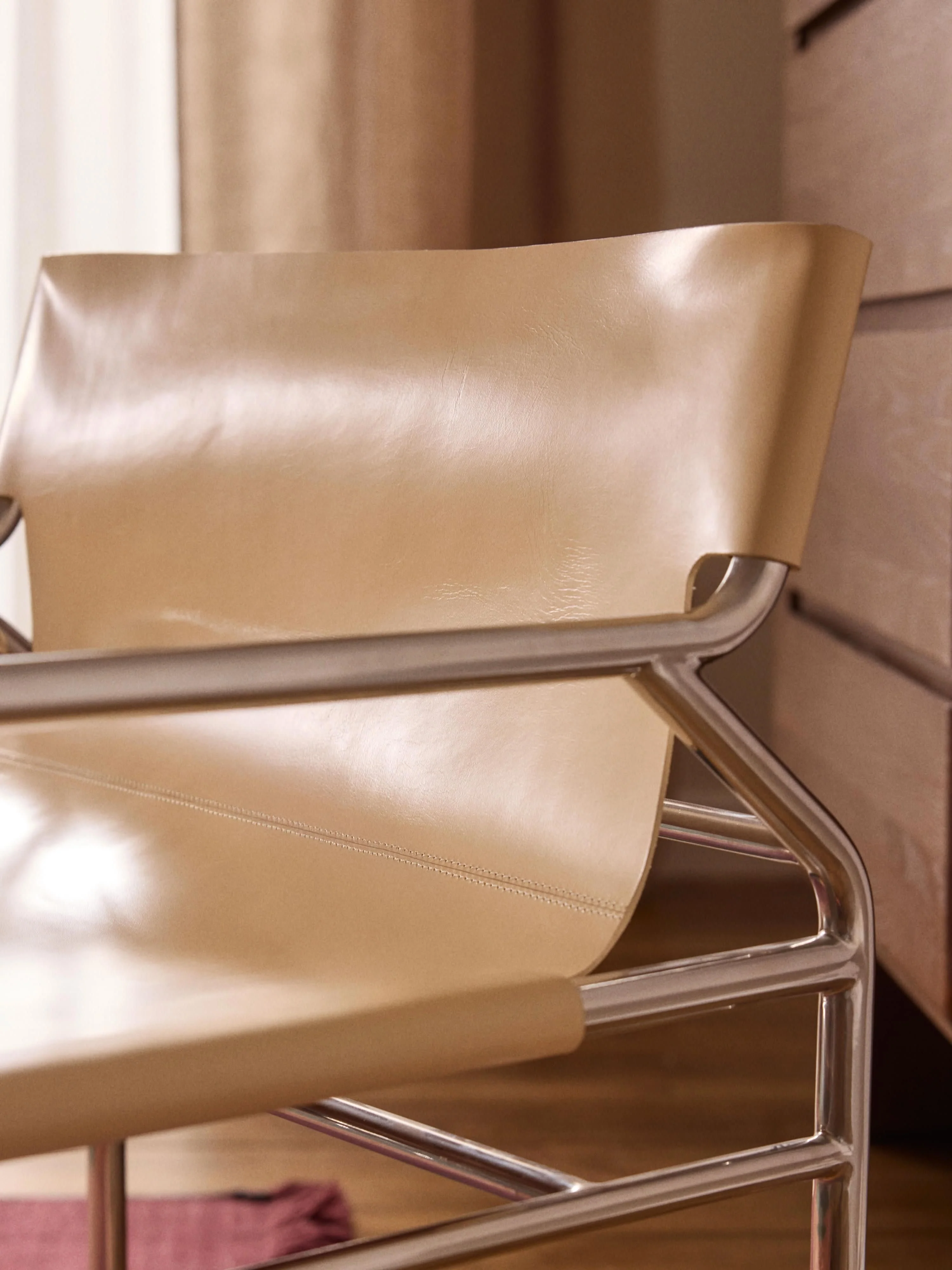 Leren loungefauteuil Dion