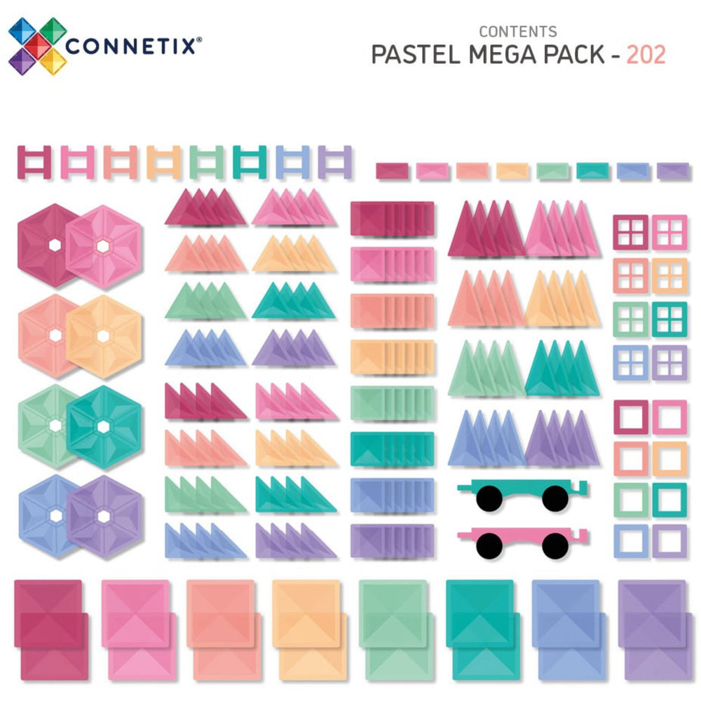 Køb Connetix Pastel Mega Pak 202 Styks