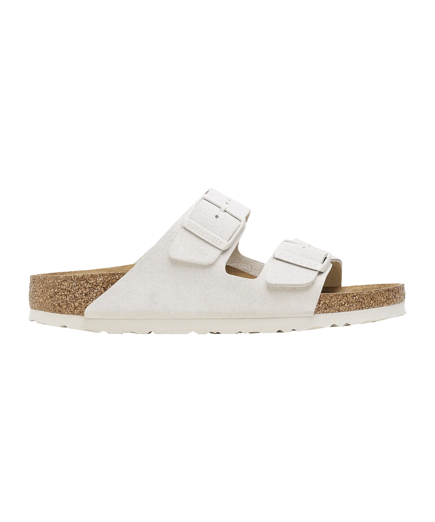 Birkenstock Arizona Suede Leather Weiss Schmal geschnitten