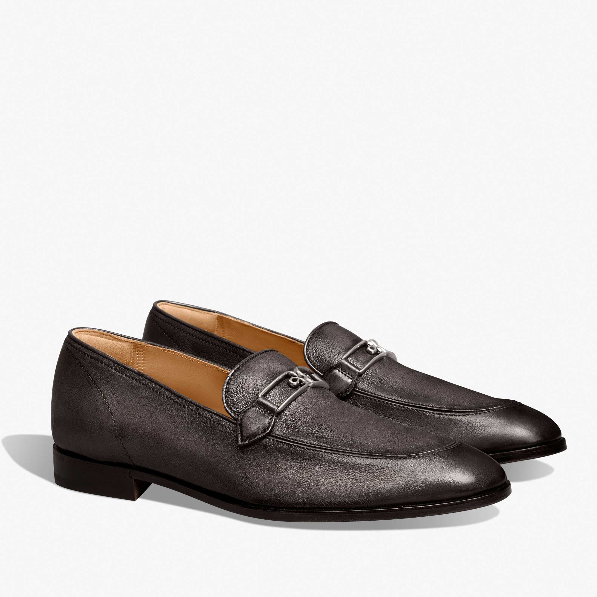 Mocassin B Volute En Cuir