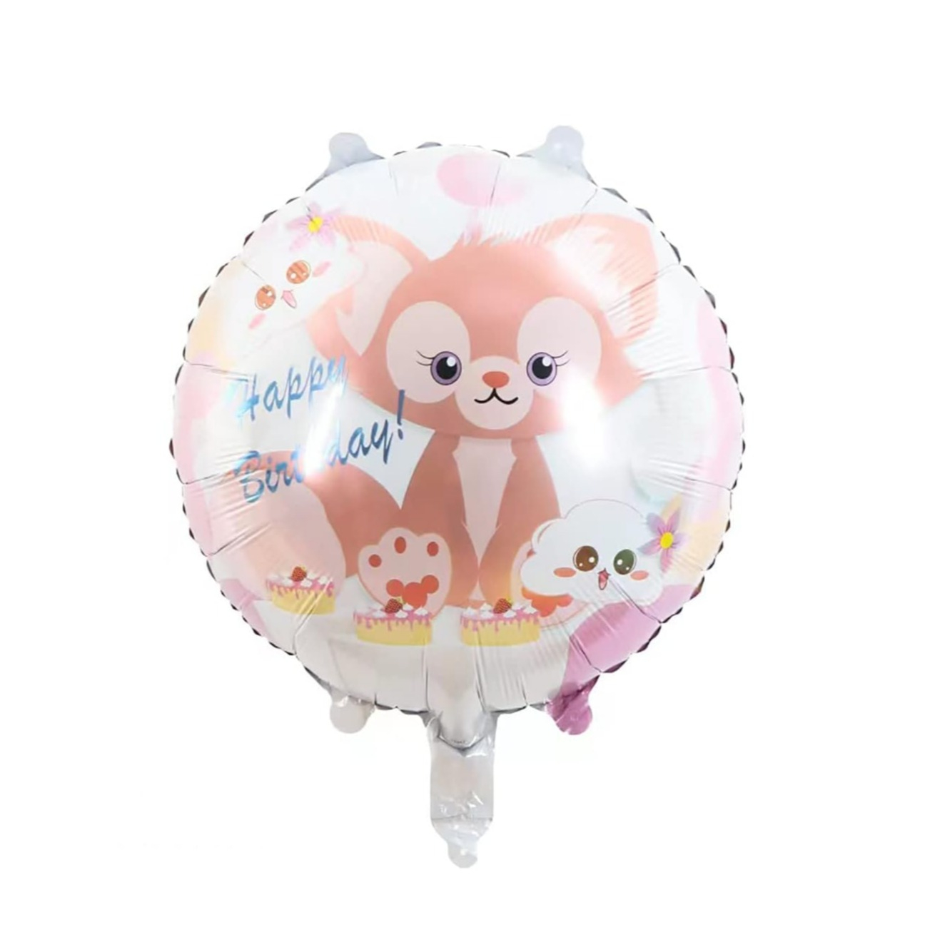 (9-tlg. Set) Zahlen Ballon Kinder Geburtstags Party Folienballon inkl. Latex Luftballons - Zahl 5 / Fuchs