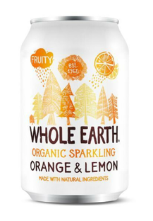 Whole Earth Organic Sparkling Orange & Lemon 330ML
