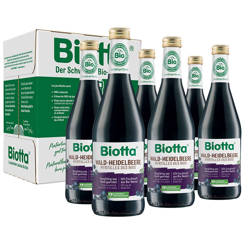 BIOTTA Waldheidelbeere Bio Fl 5 dl