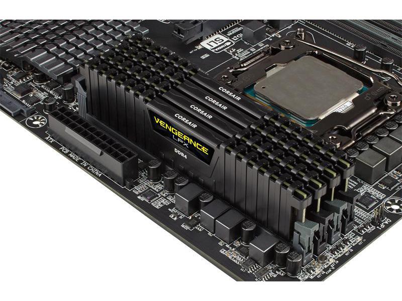 Corsair DDR4-RAM Vengeance LPX Black 3200 MHz 4x 16 GB High-Performance Arbeitsspeicher