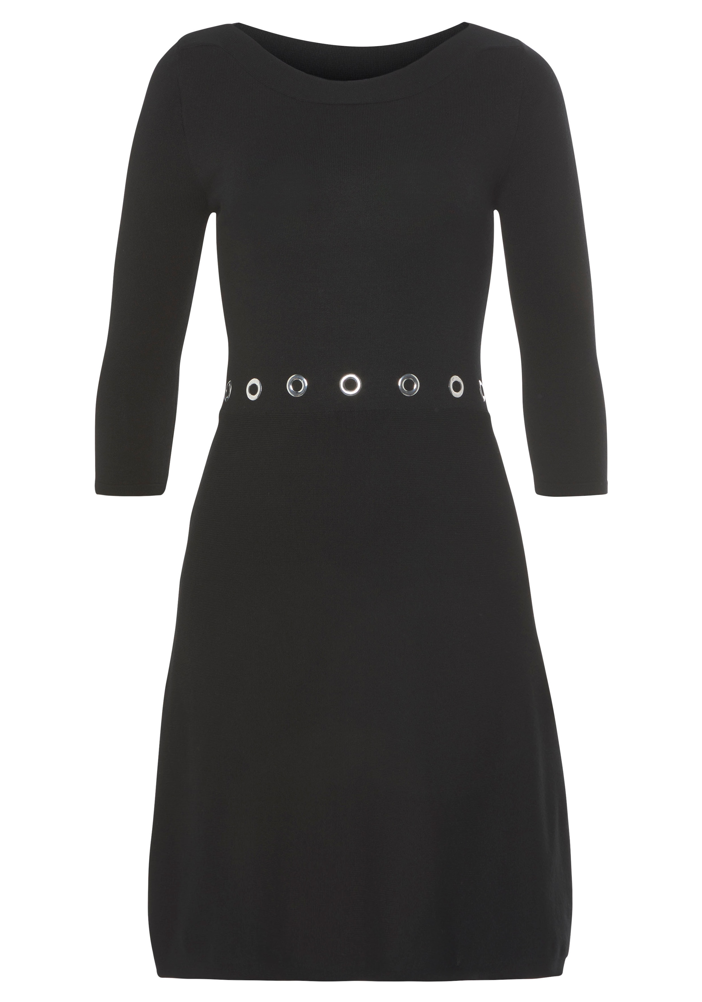 Melrose Strickkleid in Mini-Länge mit femininem Schnitt und Nietendetails