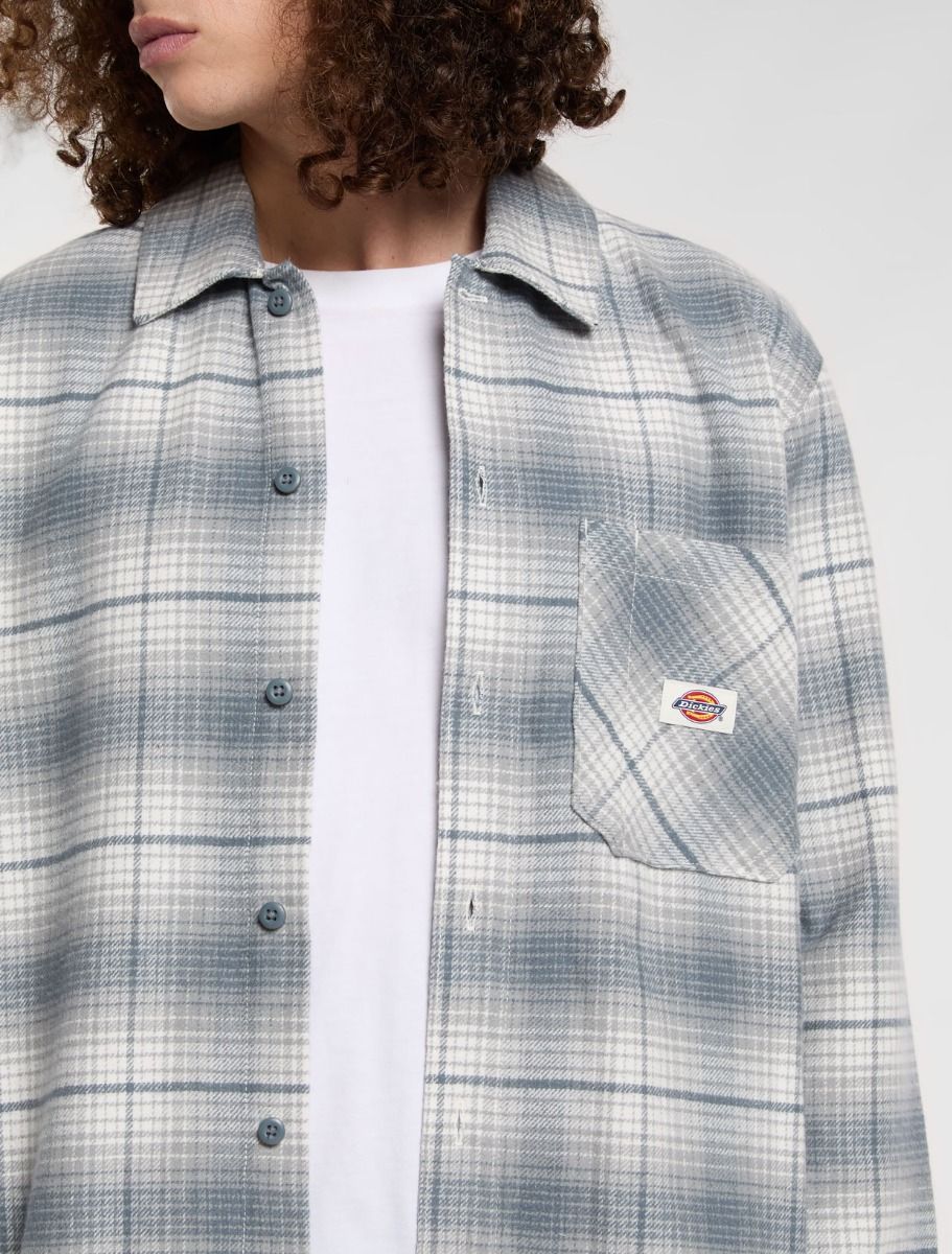 Dickies Forest Check Shirt Stormy Weather