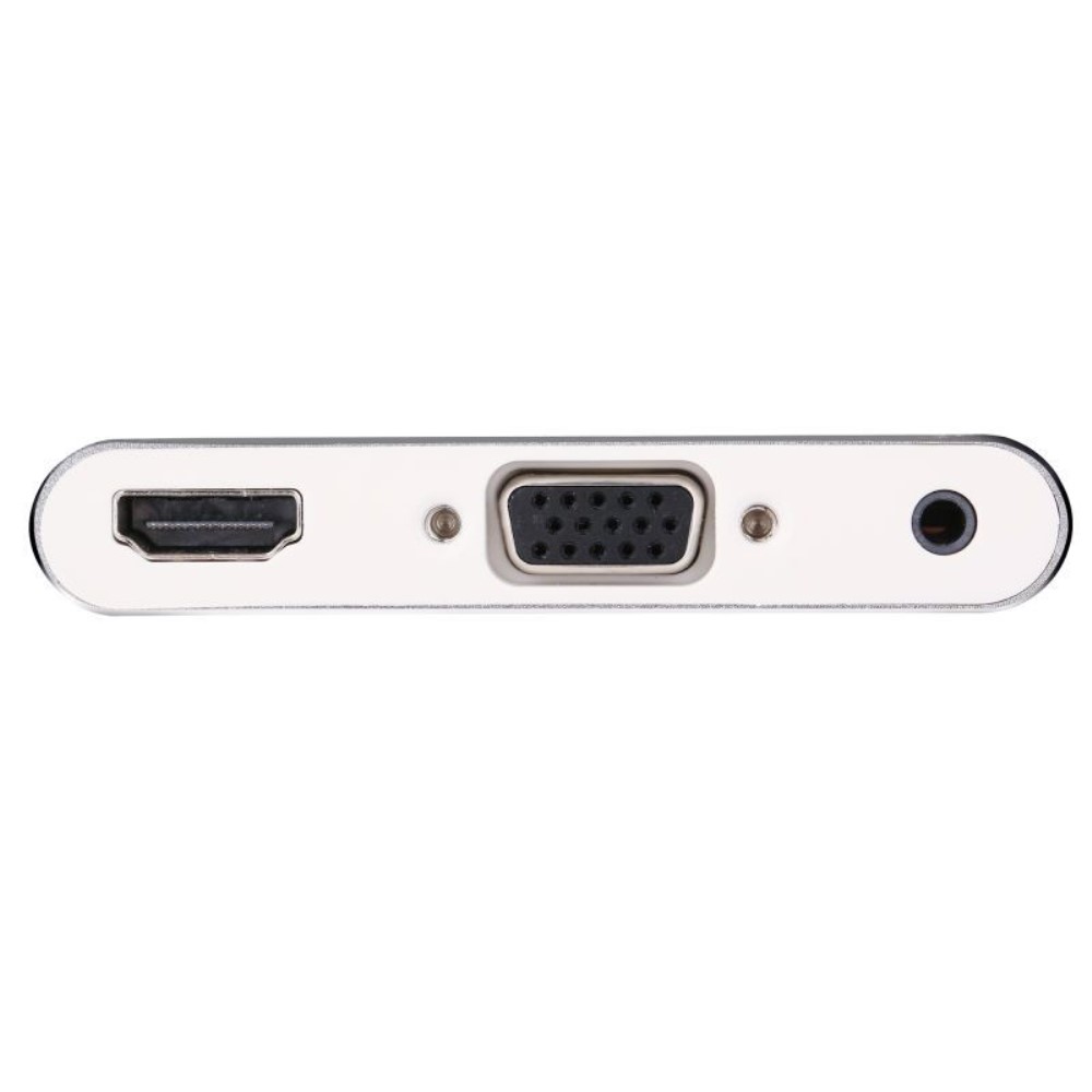 Lightning auf HDMI / VGA / Audio Hub Adapter für Apple iPhone / iPad - Silber