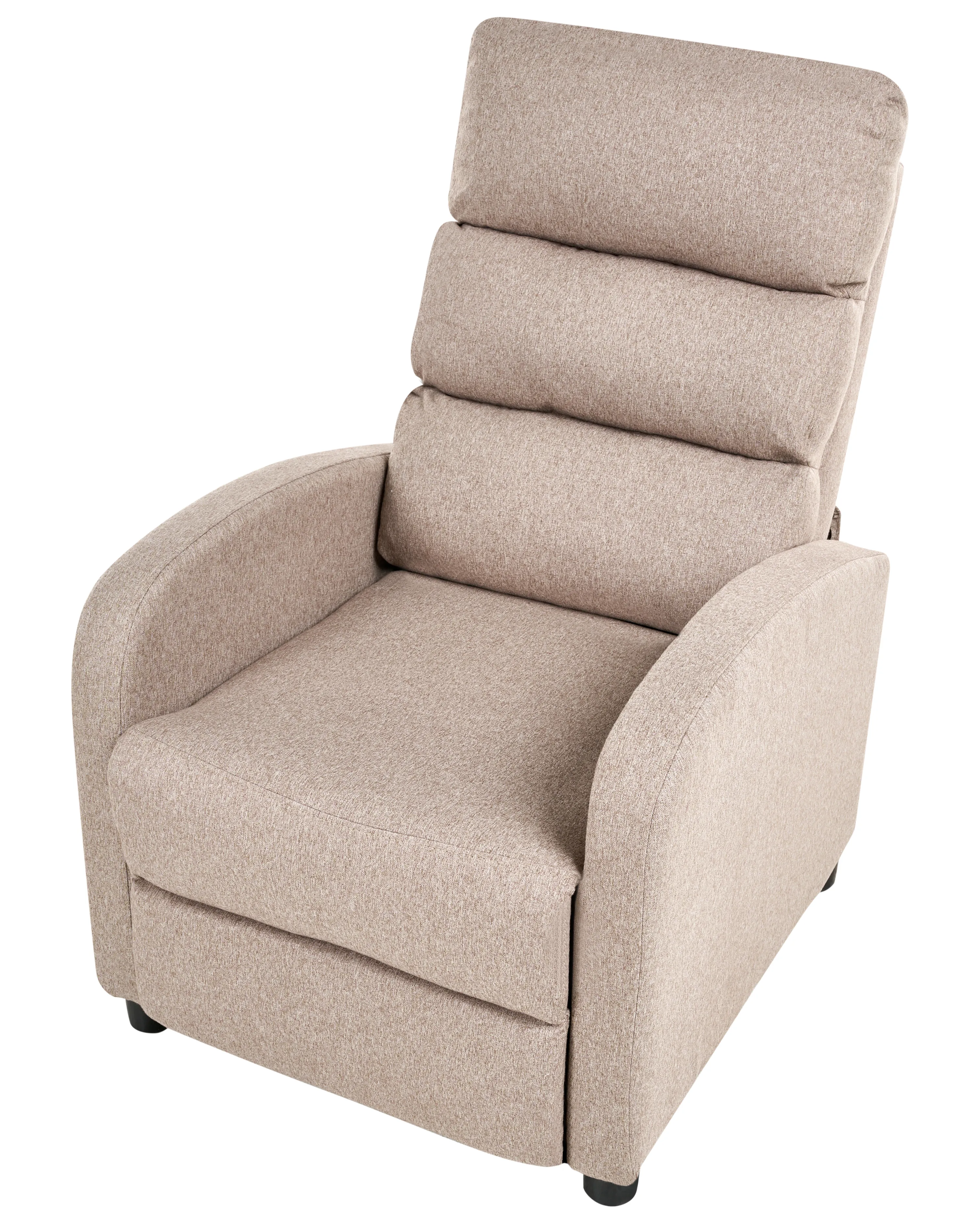 Relaxfauteuil OTUS inclusief voetensteun Stof Taupe
