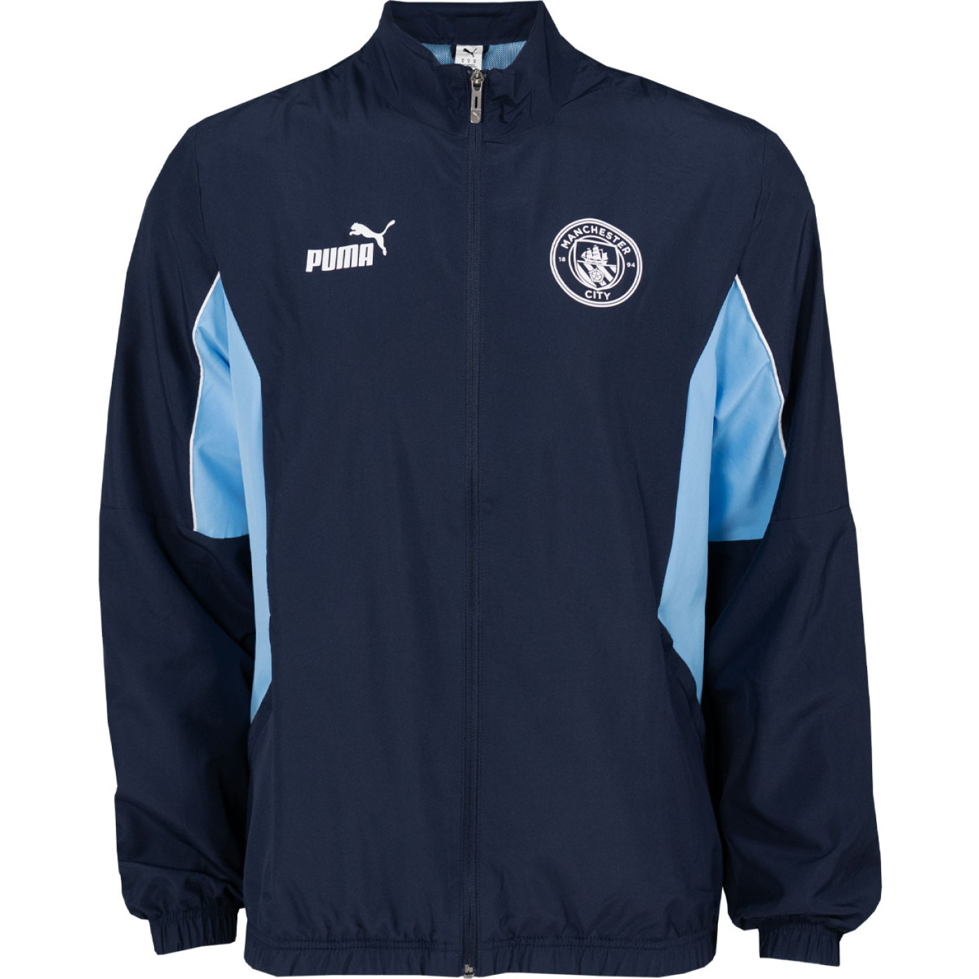 PUMA Manchester City ftblArchive Trainingspak Full-Zip 2024-2025 Donkerblauw Blauw