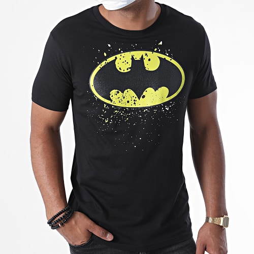 Tee Shirt Batman Splatter Noir