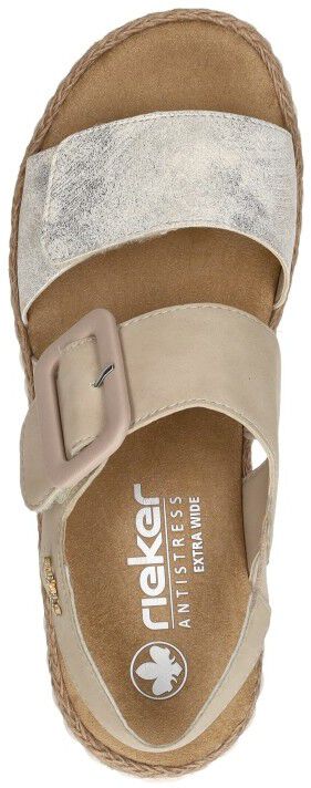 Rieker Sandalen Plat beige