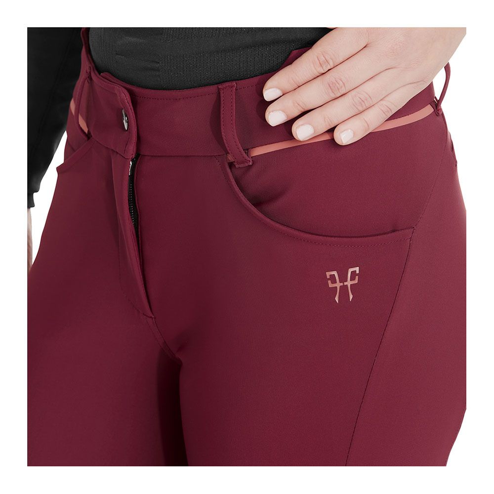 Horse Pilot X-DESIGN - Pantalon siliconé Femme dark red