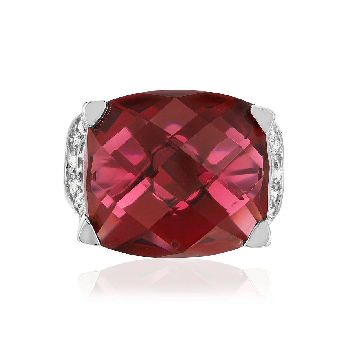 Bague argent 925 pierre synthétique zirconias