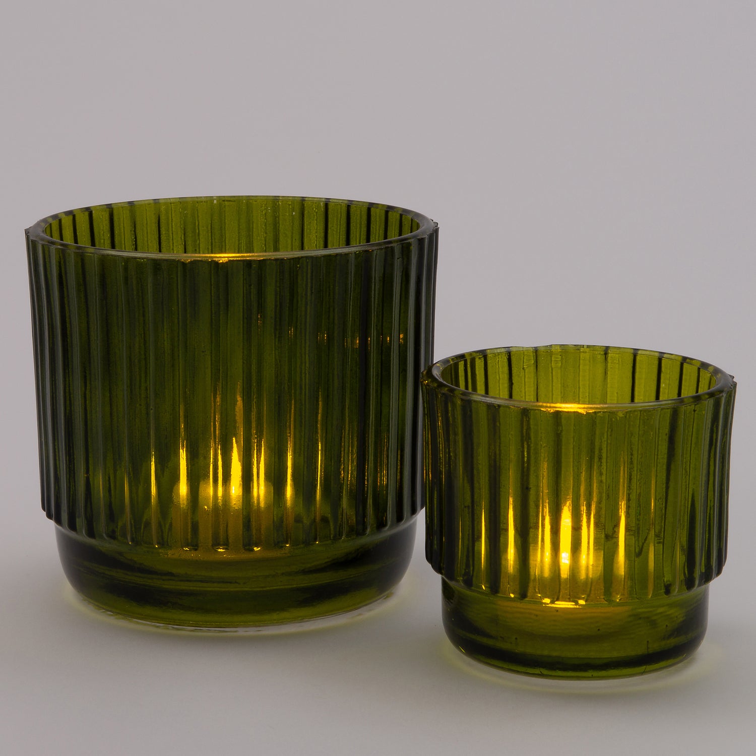 Intratuin waxinelichthouder Ties groen D 12 H 12 cm