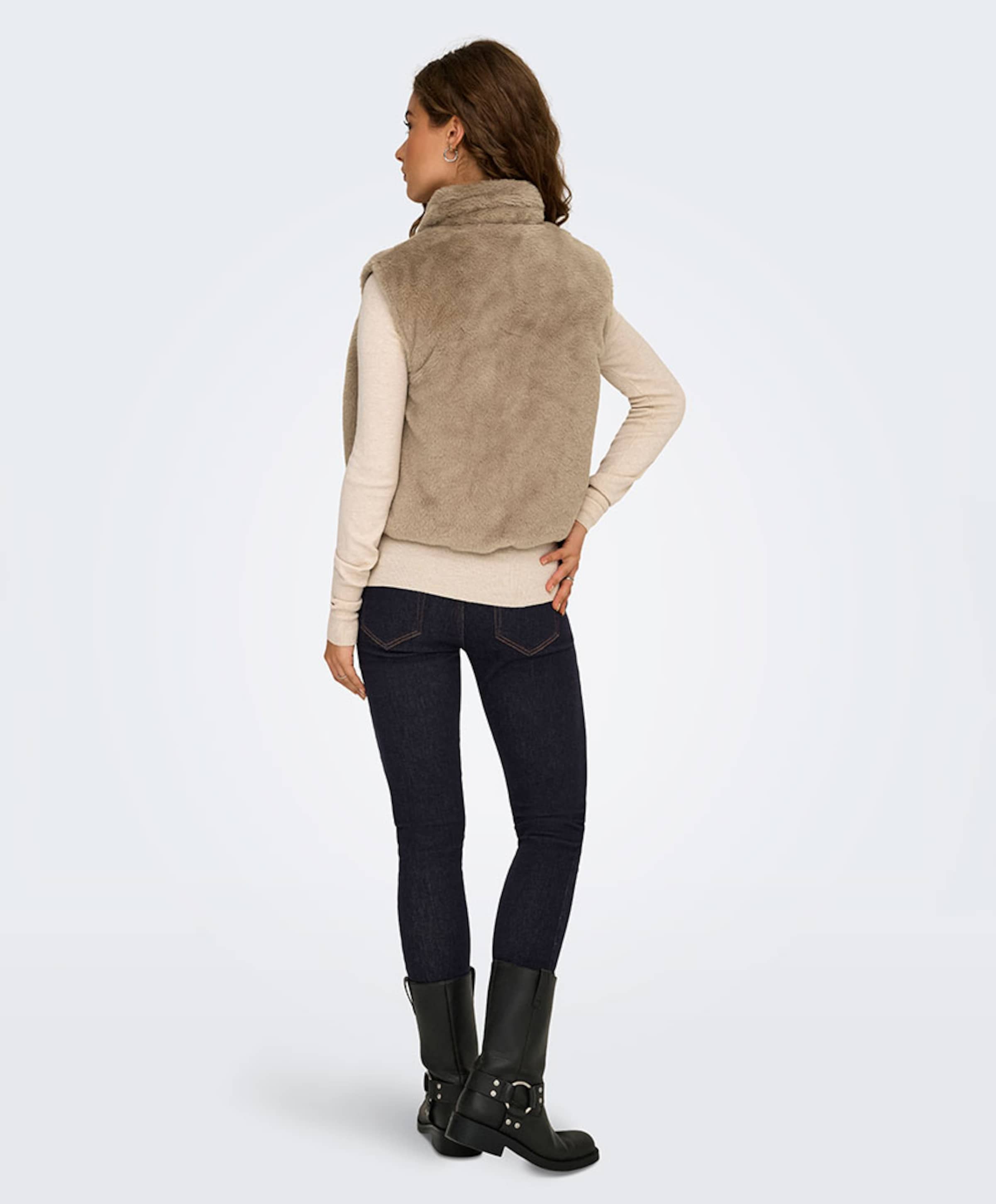 Only Dames gilet beige